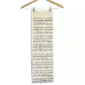 STORIARTS Madame Butterfly’s Opera, Music Notes, Infinity Scarf, Black, Beige